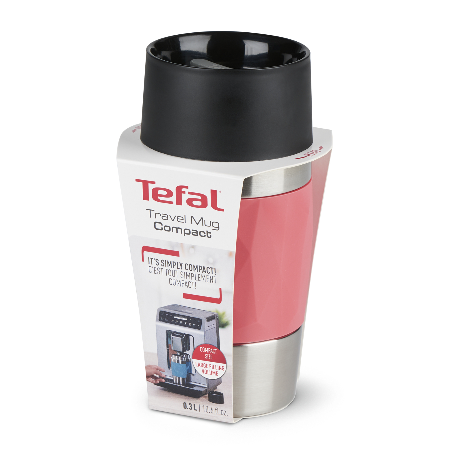 N2160410 skodelica 0,3L TEFAL COMPACT MUG red